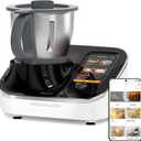 TOKIT Omni Cook C2 Smart Cooking Robot Food Processor Thermomix Automatic Cooking Machine 21 Functions AI Cooker Robot- Blender, Stirrer, Fry, Steamer, Chopper, Cutter, 3000+ Free Recipes, 95F-356