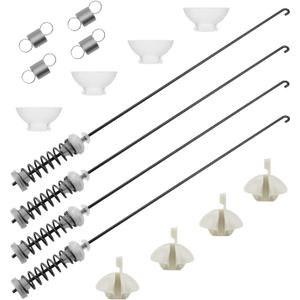Upgraded W10780048 Washer Suspension Rod Kit with W10400895 Washer Suspension Springs Fits for Whirlpool Amana Maytag Washing Machines