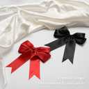 Red Satin Bows for Gift Wrapping, 5.5inch Ribbon Gift Bows for Birthday, Wedding, Party,Christmas Decoration,Valentines Day Bow,24 Pcs