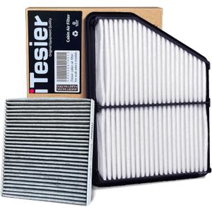 Itesier Engine & Cabin Air Filter Kit for Civic 2.0L (2016-2025), HRV HR-V (2023-2025), (Naturally Aspirated ONLY), OEM 17220-5BA-A00, CA12051, 80292TF0G01 (NOT FOR Civic Type R/Hatchback Turbo)