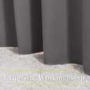 NICETOWN Gray Blackout Curtains for Bedroom 84 inches Long - Thermal Drapes Grommet Room Darkening Light Blocking Curtains Window Treatments for Living Room (2 Panels, W52 x L84, Grey)