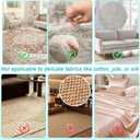 Carpet Rake for Pet Hair Removal Tool - Reusable Dog Cat Hair Remover Scraper with Adjustable Long Handle, Carpet Clean Brush & Broom for Rugs, Mats, Couch, Furniture and Car Interiors