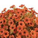 Aoutyers 24" Artificial Fall Potted Plants Outdoor, Faux Mums Flowers 2 Pcs