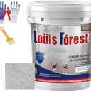 Generic High-Gloss Marble Effect Epoxy Floor Paint, Waterproof Water-Based, Garage/Concrete Floor Paint, Light Gray