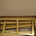 Heavy Duty Backdrop Stand 8ft x 8ft Gold Pipe and Drape Backdrop Stand Kit Adjustable Metal Backdrop Sand for Wedding Photobooth Exhibition Decoration