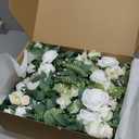 Ling's Moment 10pcs Wedding Chair Decorations Aisle Floral Swag Artificial Pew Flowers Hanging Garland Pink Blush & Cream For Ceremony Reception Church Rose Floral Faux Arrangement Party Outdoor Decor