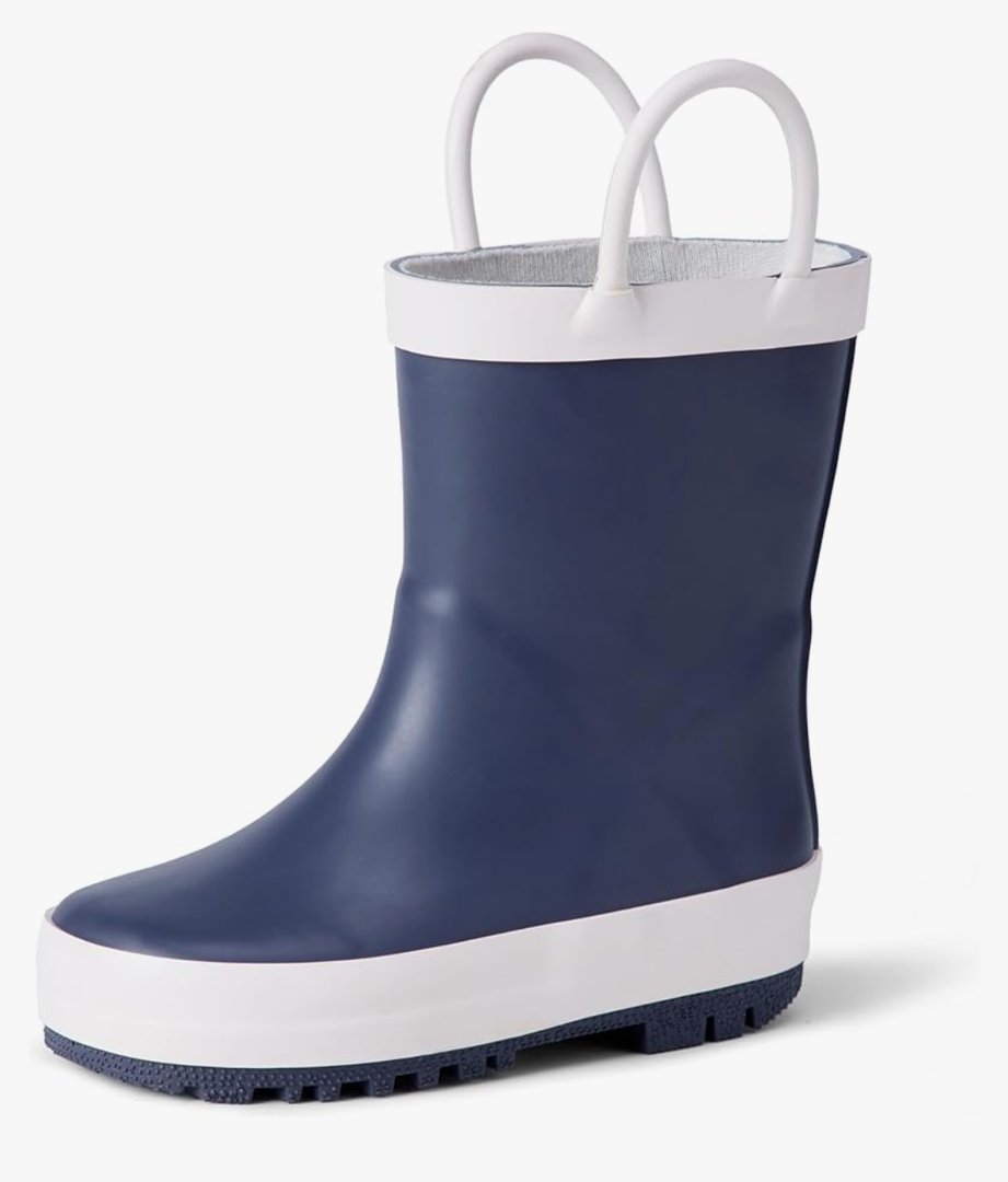 Amazon Essentials x Sofia Grainge Unisex Toddlers' Waterproof Rubber Rain Boots