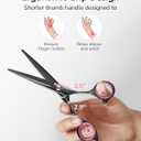ULG Hair Cutting Scissors, Professional Hair Scissors 6.5 inch Right-Hand Razor Edge Barber Shears Salon Hair Cutting Shears Made of Japanese Stainless Steel, Hand Sharpened Black