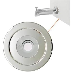 hwalu 1/4" Thick SUS304 Tub Spout Cover Ring, Bathtub Faucet Surround Sealing Spacer Plate, Bath Shower Remodel Trim Faceplate Gasket (Chrome)