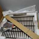No Dig Fence Tall Garden Fence, 5 Panels Dog Fence Animal Barrier, Arched Flower Bed Edging Ornamental Wire Border for Yard Patio (5 Panels - 36 in(H) X 10 ft(L) - with Gate)