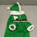 NACOCO Pet Christmas Costumes Dog Suit with Cap Santa Claus Suit Dog Hoodies Cat Xmas Costumes (Green, XXXL) (3X-Large (Pack of 1))