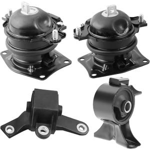 4Pcs Engine Motor Mount & Transmission Mount, For Honda Pilot 3.5L FWD 2009-2015, Replace OE: A65078, A4587, A65077, A65015, 50830-SZA-A01, 50820-SHJ-A03