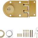 MY MIRONEY Jimmy Proof Deadbolt Lock Heavy Duty Safety Double Cylinder Locking Deadbolt with Keys Gold