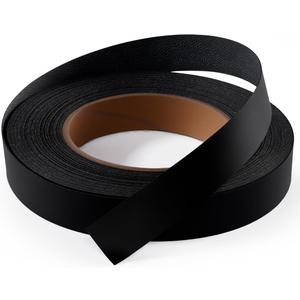 Melamine Edge Banding Black 3/4 inch x 50 ft Veneer Edging Easy Application Iron on Edge Banding Tape for Cabinet Plywood Repairs Furniture Restoration