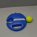 PULEEBO Tennis Trainer Rebound Ball for Self Practice, 3 Balls with String, Anti-Tangle Hook, Vibration Dampeners, Overgrip, Color Box