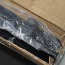 20 Pack Garden Fence Post, 5 Feet Heavy Duty Metal U-Post for Wire Fence, No Dig Garden Fence Stakes for Temporary Fencing, Electric Fence Wire, Corner Anchor, and More-Black