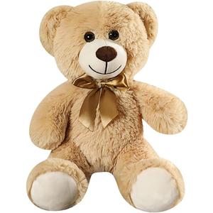 Teddy Bear Stuffed Animal, 12inch Teddy Bear Plush Toy, Birthday Valentine's Day Xmas Gifts for Kids Boys Girls Friends (Light Brown)
