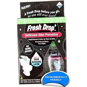Fresh Drop Poop Odor Eliminator, Toilet Odor Eliminator, One Drop Toilet Deodorizer, Toilet Spray,  2 Pack