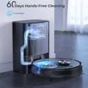 Laresar Clean Robot Vacuum and Mop, 8000Pa Robotic Vacuum with Self-Emptying Base, Lidar Navigation, Smart Mapping, 60 Days Capacity, 180mins Runtime, Ideal for Pet Hair, Hard Floor, Carpets