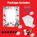 Pre-Packed Casino Party Favors: 12 PCS Casino Themed Party Favors Wooden Painting Craft Kits with Cards - Casino Night Party Decorations Stuffers Gifts Supplies for Kids Adults