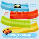 lalalark Toddler Toys for 18M+ Boy and Girls, Race Track Car Ramp Toy with 4 Cars and Multiple Parking Spaces, Birthday Gifts for Baby Toddler Kids Indoor Outdoor, Medium