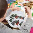 Stranthother 5 Sets Embroidery Kits for Beginners Adults,Easy Hand Embroidery Kit,Embroidery Starter Kit,Cross Stitch Needlepoint Kits Includes Hoops Thread Needles (green)