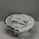 Qinyoung Easter Wicker Basket with Bow Large Blue Gift Basket with Handle Scallop Liner for Spring Picnic Egg Candy Gathering Diaper Caddy Changing Table Towels Wine Storage Wedding Decor