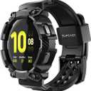 SUPCASE for Samsung Galaxy Watch 6 44mm Case with Band (Unicorn Beetle Pro), [Anti-Scratch] [Bumper Protector] Rugged Men Cover with Adjustable Strap Band for Galaxy Watch 6/5/4 44mm, Black