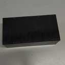 High-Density Polyethylene (HDPE) Plastic Block 2" Thick - 3" x 6" HDPE Plastic Sheet for Machining,Home Improvements,DIY Projects(Black PE Block 1 PCS)