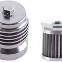 Motorcycle Racing Stainless Steel Reusable Oil Filter with Replacement Cartidge Fitting