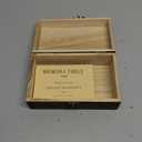 Wooden Share Love & Memories Box with 50 Pcs Share A Memory Cards for Celebration of Life Decorations - Elegant Keepsake for Funerals, Weddings, Birthdays & Graduations - Heirloom Storage Box