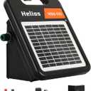 Andmon MINI400 20 Miles Solar Electric Fence Charger with Day/Night Mode 0.4J Output Energy Electric Fence Energizer (MINI400-Rear switch)