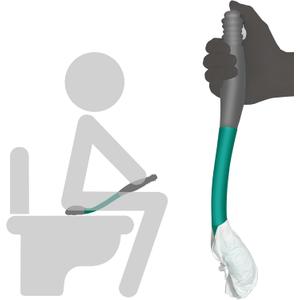 Butt Wiper Tool, 15.7" Long Reach Bottom Buddy Wiping Aid, Toilet Aid for Disabled, Overweight, Limited Mobility, and Those Recovering from Back Surgery, Enables Independence and Dignity