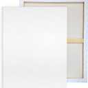 Pre Stretched Canvases for Painting 24x36 2 Pack Large Blank Canvas Boards for Acrylic Pouring and Oil Painting, 100% Cotton, 5-Time Gesso Primed