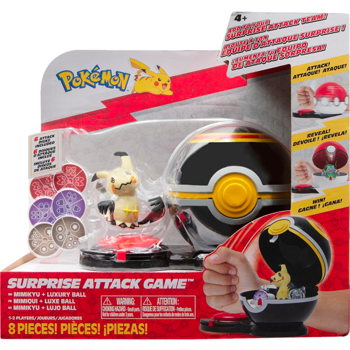 Pokémon - Mimikyu with Luxury Ball Surprise Attack Game