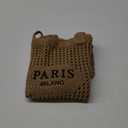 Ayieyill Crochet Tote Bag For Women, Crochet Mesh Beach Tote Bag Summer Vacation Aesthetic Boho Knit Bag for Women (G/Brown)