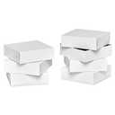 American Greetings Square White Gift Boxes with Lids, for Birthdays, Holidays and All Occasions, (6 Boxes, 9'' x 9'')