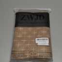 ZWJD Throw Pillow Pillow Covers 22x22 Set Of 2 Soft Polyester Textured Pillow Covers with Stylish Flange Edge Cozy Farmhouse Throw Pillows for Couch Bed Sofa Living Room (Camel)