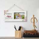 SRADMO Pregnancy Announcement for Great Grandma, Great Grandma Picture Frame, 12x6 inch Wooden Tabletop Photo Frame