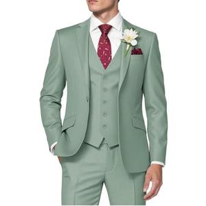 HUUTOE Men's 3 Piece Suits Slim Fit Prom Suits for Men Wedding Dress Suit Summer Blazer Jacket Vest Pants Tuxedo Set, 6XL