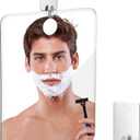 Plastic Shower Mirror, Unbreakable Acrylic Travel Shower Mirror for Shaving, Ideal for Camping, Travel, Bathroom, Handheld and Wall Mount, Shatterproof Plastic Mirrors, Medium Size 6x8 Inch