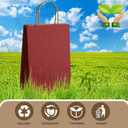 MIEVU 150Pack Small Gift Bags with Handles, 5.9x3.1x8.2 Inch Red Paper Bags (130g More Sturdy Material)  Bulk Christmas Gift Bag, Party Favor Bags, Recyclable Craft Bags for Gifts,Red