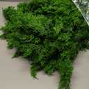 6 Ft Christmas Cedar Pine Garlands, Artificial Cedar Garland, Realistic Green Artificial Greenery Garland for Table, Mantle, Wall, Indoor, Outdoor Christmas Decorations (1, 6 FT)