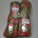 2 x HyeFlora Bougainvillea Artificial Hanging Flowers Plants for Outdoors Winter Decoration, 2pcs Faux Bougainvillea Vines Red Fake Flowers Realistic UV Resistant Silk Flowers for Outside Planter Yard Urn