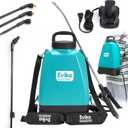 3.1 Gallon Backpack Battery-Powered Sprayer, Electric for 6 Hours in Garden and Lawn, with Multiple Nozzles, 2 Wands, Ideal for Weed Control, Disinfectant
