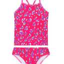 Girls Swimsuits Size 4t 5t Rose Purple Diamond Leopard Bathing Suits Beach Swimwear for Kids Swim Class