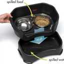 Neater Pet Brands Neater Feeder Deluxe Mess Proof Dog Bowls Elevated for Large Dogs Over 40 lbs, Made in USA, No Spill Raised Dog Food Bowl Stand Feeding Station, Food and Water Bowl Set, Black