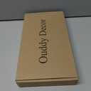 Ouddy Decor 24 Pcs Velvet Bows for Christmas Tree, Vintage Khaki Ribbon Bows Christmas Ornaments for Xmas Tree Wreath Garland DIY Craft Gift Wrapping Bags Home Decor (Khaki, 7" x 6", Width of 1")