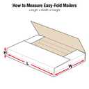 Box USA Mailer Boxes Medium 14 1/4"L x 11 1/4"W x 2"H 50-Pack - Corrugated Cardboard Box for Shipping, Moving, Mailing, Packing, Packaging and Storage