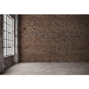 Baocicco 8x6ft Vintage Empty Room Photography Backdrop Retro Red Brick Wall Window Shabby Jerusalem Building Interior Room Photography Background Pet Kids Adults Portrait Studio Video Vlog Prop